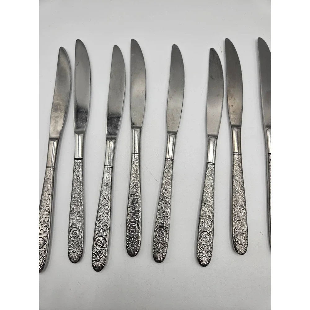Stanley Roberts SRB-180 Lot of 11‎ Butter Knives Staineless Silver